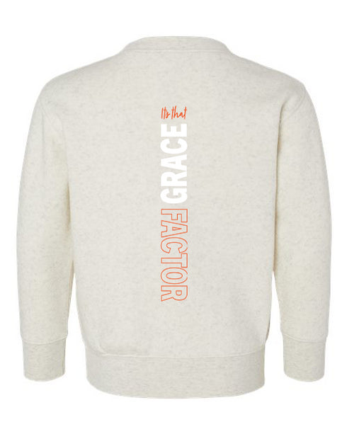 It's that Grace Factor Toddler Sweatshirt | Orange