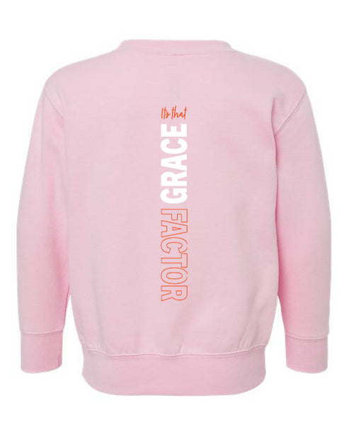 It's that Grace Factor Toddler Sweatshirt | Orange