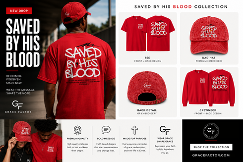 Saved by His Blood T-Shirt