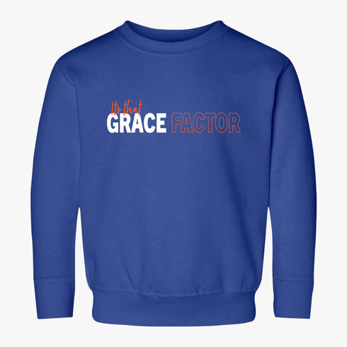 It's that Grace Factor Toddler Sweatshirt | Orange