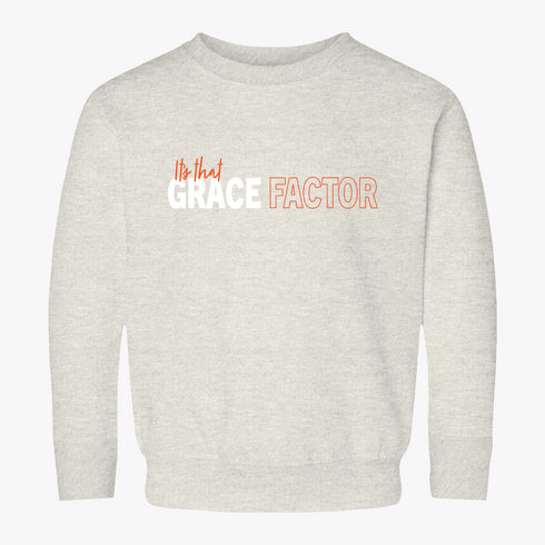 It's that Grace Factor Toddler Sweatshirt | Orange