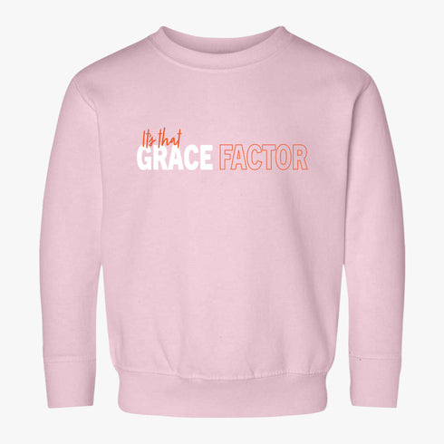 It's that Grace Factor Toddler Sweatshirt | Orange